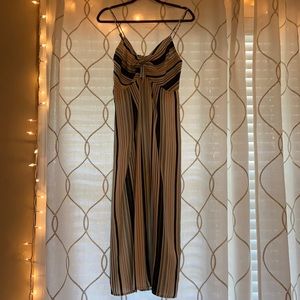 Target Midi Striped Jumpsuit